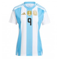 Camiseta Argentina Julian Alvarez #9 Primera Equipación para mujer Copa America 2024 manga corta